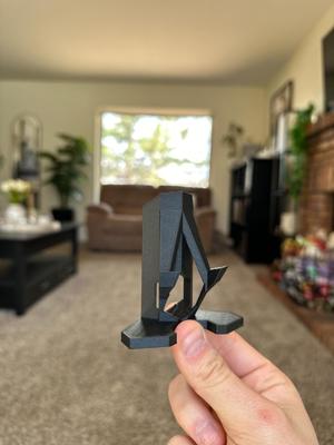 Geometric Phone Stand with Cord Holder