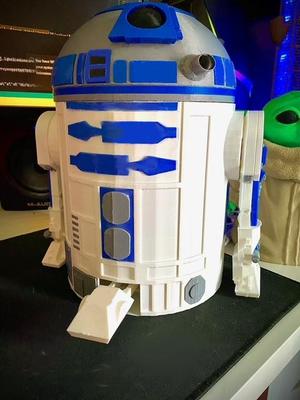 R2D2 "Inspired" Trash Bin w/ Foot Pedal