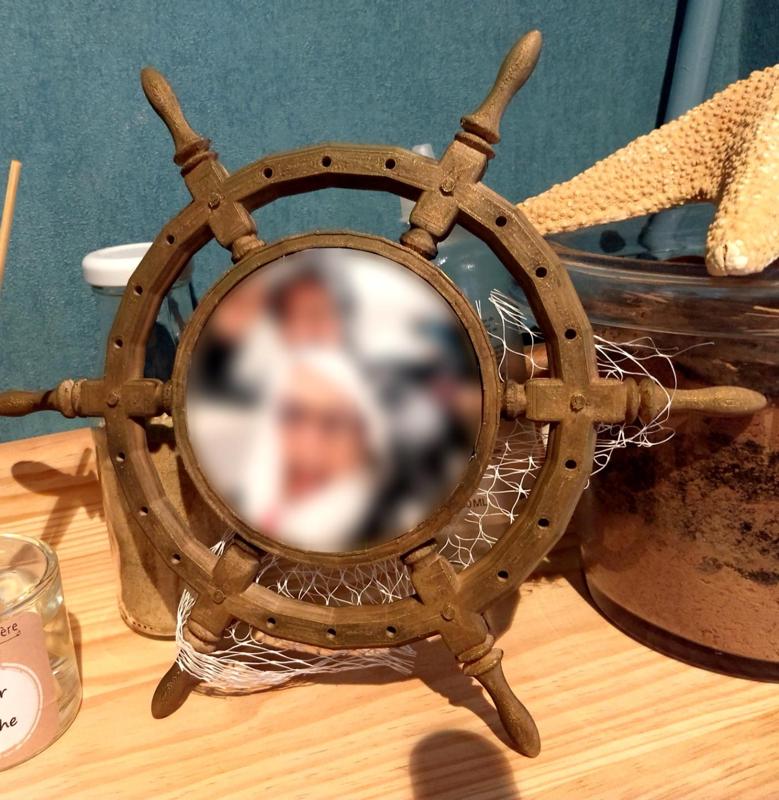 Ship Wheel - Rudder - Photo frame