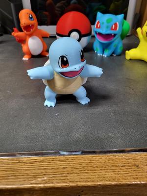 5 color Squirtle, using 1 AMS, Swap spool at pause