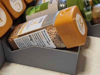 spice holder for thin kitchen drawer