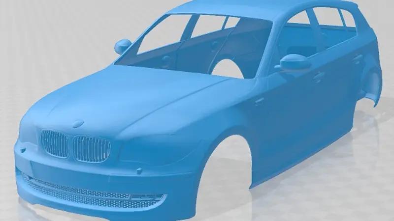 BMW Series 1 5 Doors 2008 Printable Body Car