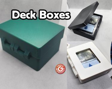 ◈ Print-in-place Deck Boxes ◈ 4 Styles