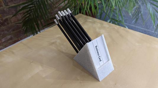 Triangle Pencil Case & Business Card Holder