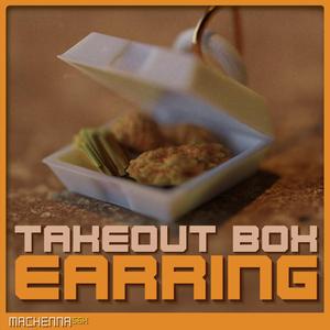 Takeout Box Earring
