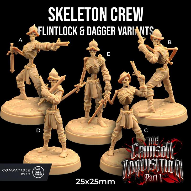 SkeletonCrew with flintlock and Dagger