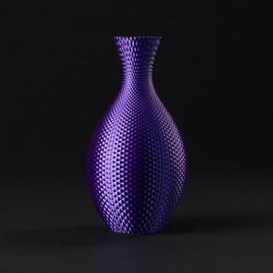 Geometric Spherical Vase with Diamond Pattern