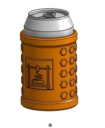 3D Themed Koozie Pop Can Holder