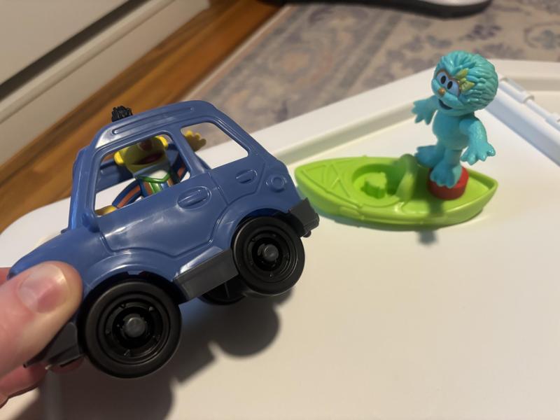 Sesame Street character connector to Little People sets