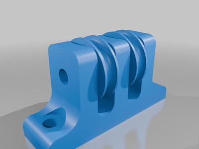 Easy Print Surface Mount Block and Tackle Pulley