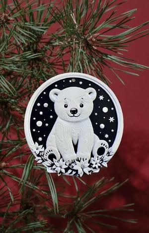 Christmas Polar Bear Decoration