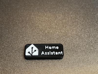 Home Assistant Badge Plate v2.stl