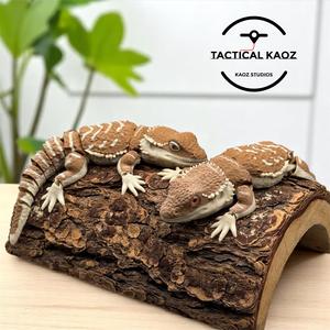 Articulated Bearded Dragons | Pre-Painted + Optional 8mm Glass Eye Version