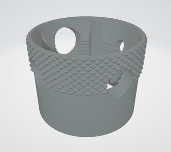 Airsoft MP5 Rear Sight Drum. Threaded