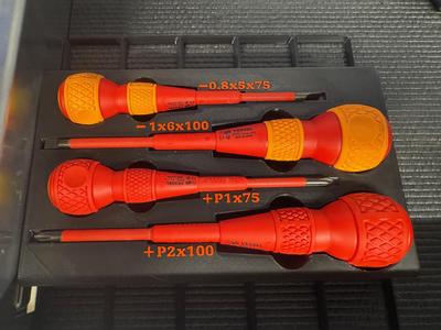 Vessel Ballgrip Driver Set Gridfinity