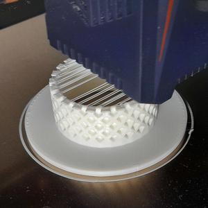 Flanged Silica Container (Scaled up Z 173.20 %)