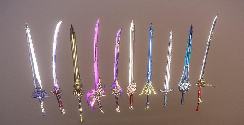 10 Genshin Impact Inspired Sword 3D Models