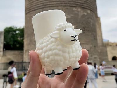 Cute Sheep Pencil or Brush Holder