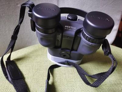 Pentax Papilio binoculars cover with lanyard hole