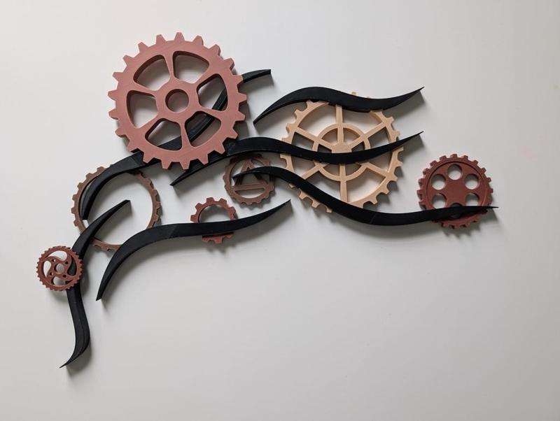 Wall Art - Meandering Gears