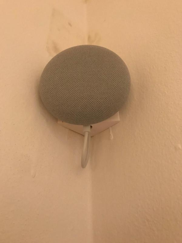 Google Nest Mini wall corner mount