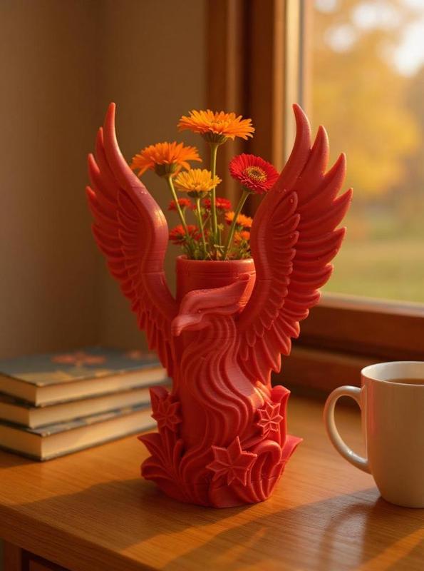 Phoenix Planter  Mythical Bird Pot for Plants