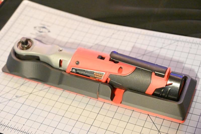 Gridfinity Shadow Tray- Milwaukee 3/8in Ratchet 2557-20