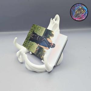 deer skull card and phone holder