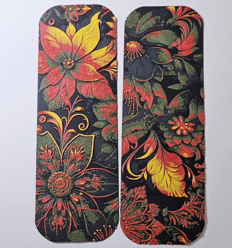 Ornate Floral Hueforge bookmarks
