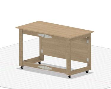 Folding Work Table Assembly