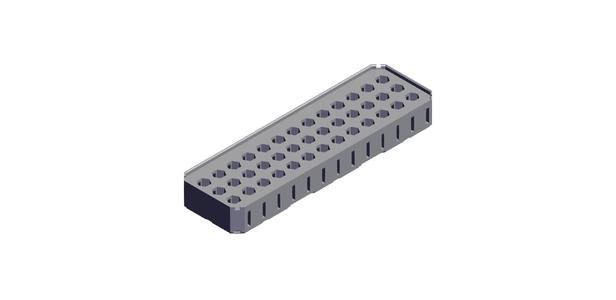 Multibin - 3x1x0.5H Hex Bit Insert.stl