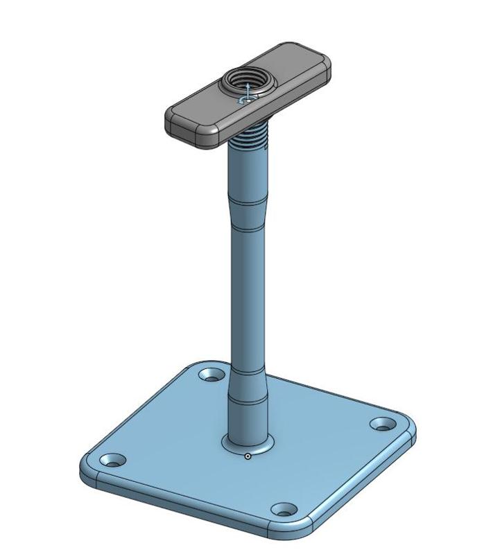 Thru axle wheel wall mount