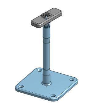 Thru axle wheel wall mount