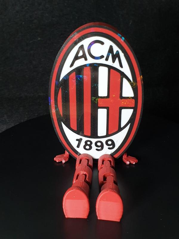 AC Milan shield with flexi legs