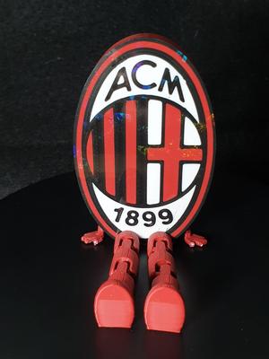 AC Milan shield with flexi legs
