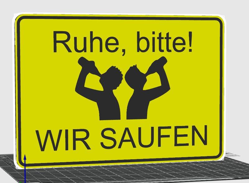 Bitte, Ruhe! WIR SAUFEN.