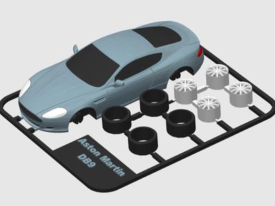 Aston Martin DB9 kit card