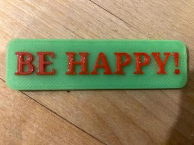 Fridge magnets “Be Happy!”