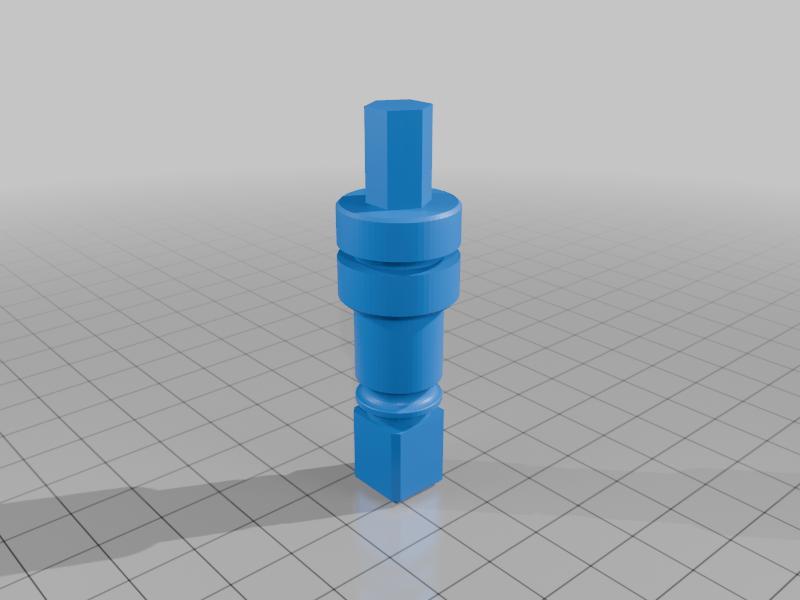 Kitchenaid Pasta Roller Shaft (KSMP) (Parametric + STEP)