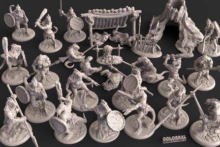 Lizardfolk Swamp Camp Mega Pack PRE-SUPPORTED