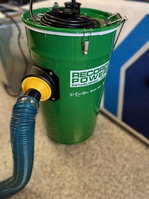 Record Power bayonet to 2.5" hose adapter