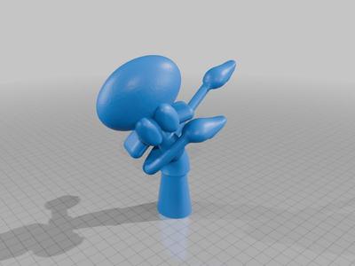 Dabbing Squidward Tree Topper