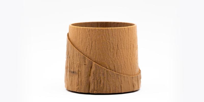 Tree bark planter | Modern succulent planter