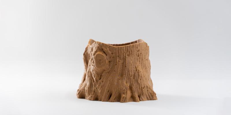 Tree stump planter | modern planter