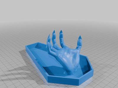 Coffin Claw Hand Jewlery Holder