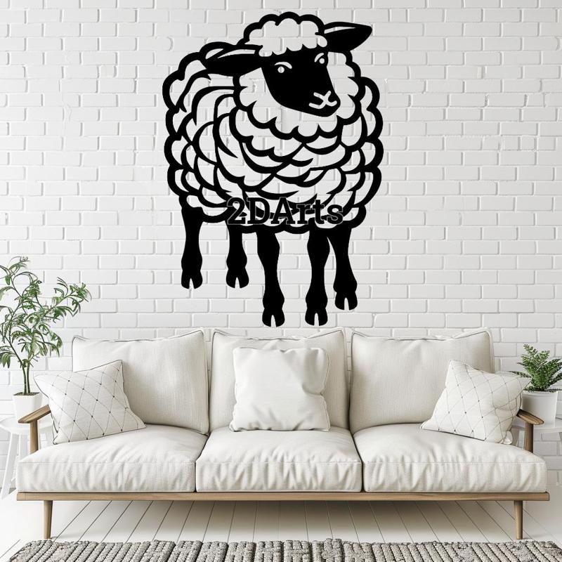 Sheep 2D Wall Art/Window Art - Digital STL & SVG File