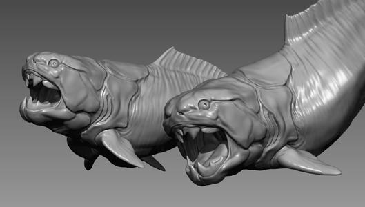 Dunkleosteus - 3D Printable Prehistoric Creature - 3 Poses 3D print model