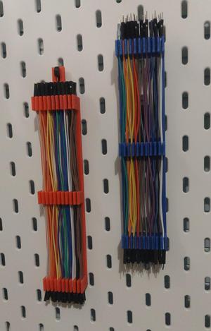 Dupont wire organizer with Skadis mount