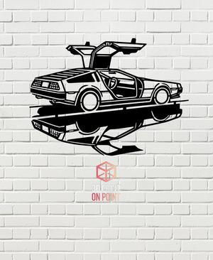 DELOREAN  - 2D WALL ART #2