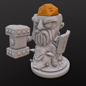 Dwarf Fighter (Ulrich Hogrider) Dice Head